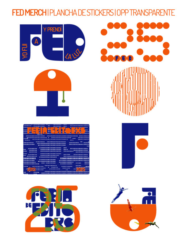 Plancha de stickers FED 2025